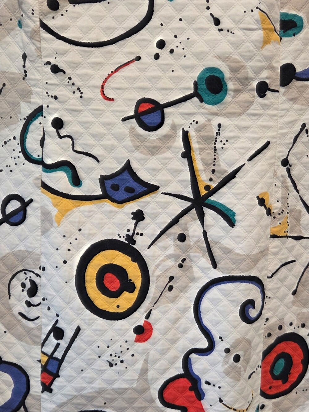 Mary Ann Restivo Vintage 80s 90s Abstract Art Spaghetti Strap Dress Women's 6 - Picture 3 of 8